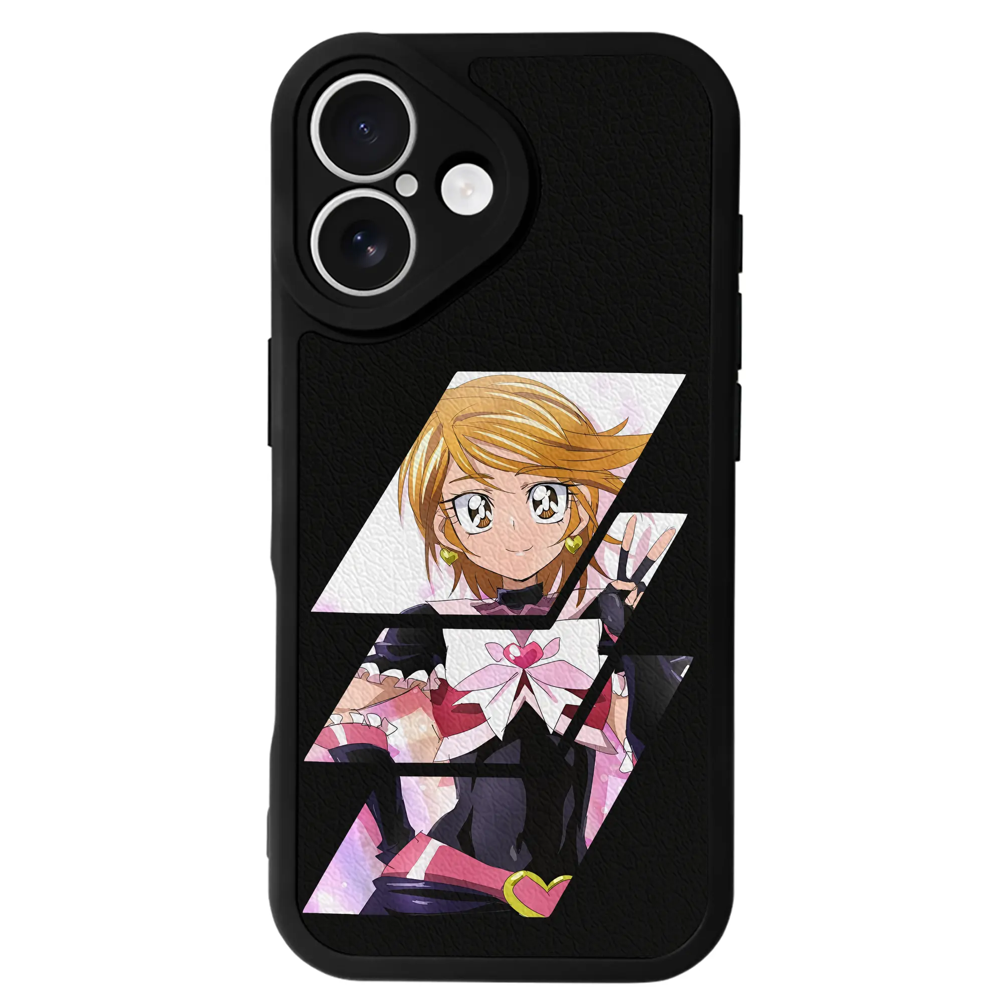 プリキュア グッズ,美墨なぎさ - IPhone 16シリーズ対応 ・ シリコンスマホケース ・ レザー調 ・ 高精度フィット ・ 耐衝撃 ・ ワイヤレス充電対応 ・ 精密カット